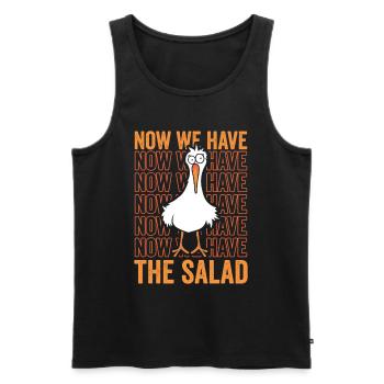 Now we have Salad - Männer Premium Bio Tank Top - Schwarz - Vorne - AI Model Male 178 light (178cm)