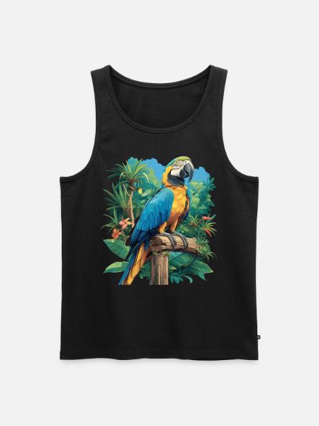 Parrot Parrot Parrot - Men's Premium Organic Tank Top - black