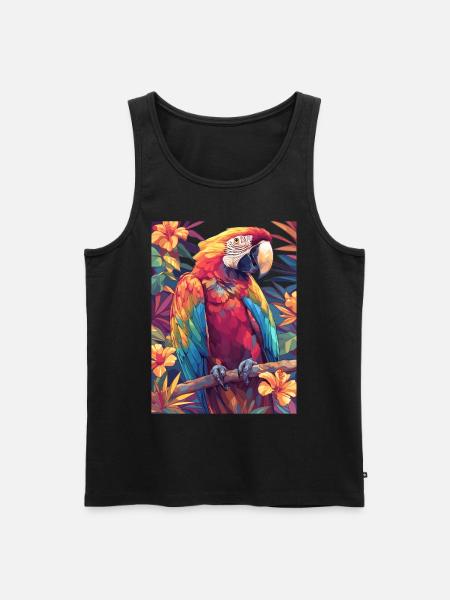 Parrot Parrot Parrot - Men's Premium Organic Tank Top - black