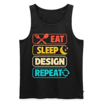 Architekt - Männer Premium Bio Tank Top - Schwarz - Vorne - Michal (187cm)