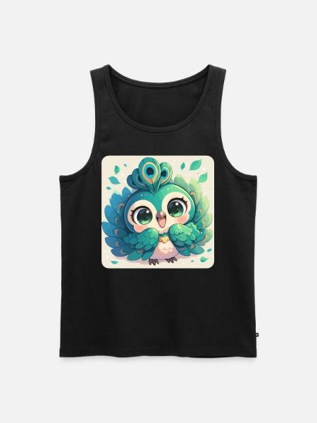 Peacocks Peacock - Men's Premium Organic Tank Top - black