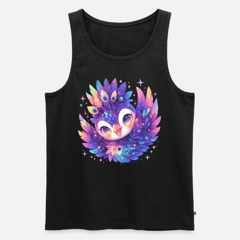 Peacocks Peacock - Men's Premium Organic Tank Top - black