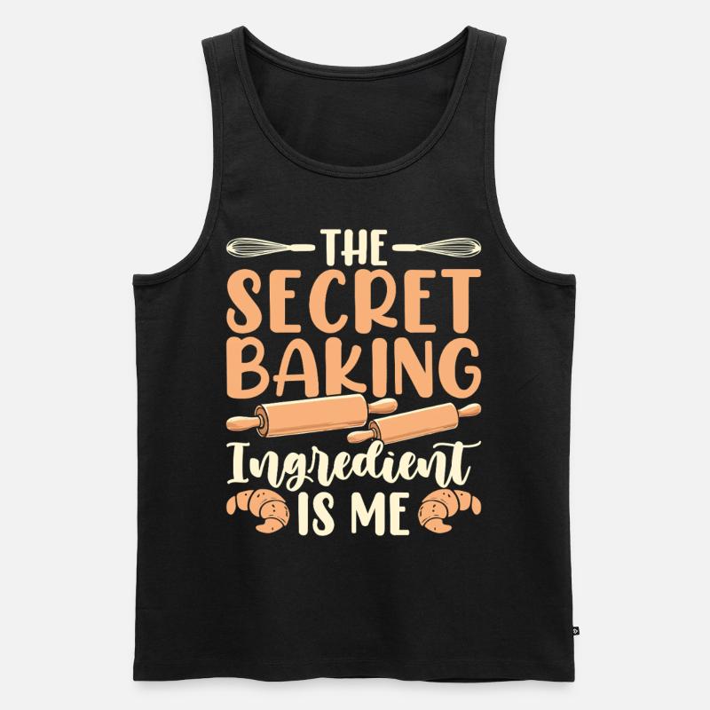 Backen Bäcker Bäckerei - Männer Premium Bio Tank Top - Schwarz