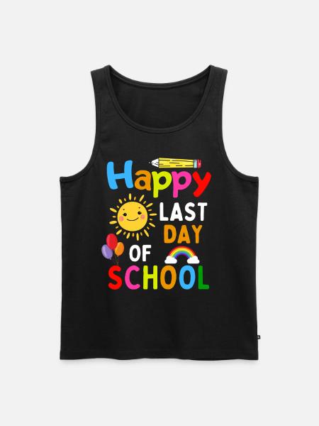 Lustiger Schulabschluss Spruch - Männer Premium Bio Tank Top - Schwarz