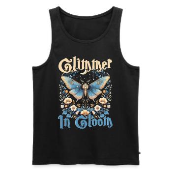 Fairycore Fee Gotisch - Männer Premium Bio Tank Top - Schwarz - Vorne - AI Model Male 178 light (178cm)