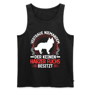 Harzer Fuchs Habe einen Altdeutscher Hütehund - Männer Premium Bio Tank Top - Schwarz - Vorne - AI Model Male 178 light (178cm)