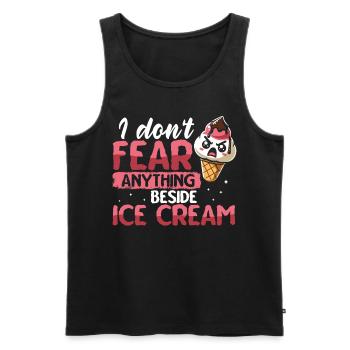 Lactose intolerant Lactose intolerance - Men's Premium Organic Tank Top - black - Front - AI Model Male 178 light (178cm)