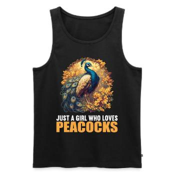 Peacocks Peacock - Men's Premium Organic Tank Top - black - Front - AI Model Male 178 light (178cm)