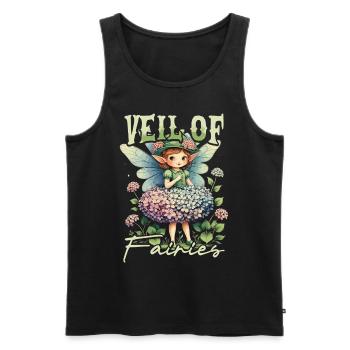 Fairycore Fee Gotisch - Männer Premium Bio Tank Top - Schwarz - Vorne - AI Model Male 178 light (178cm)