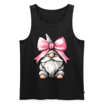 Coquette Bogen Gnom St. Patricks Day Kobold - Männer Premium Bio Tank Top - Schwarz - Vorne - Michal (187cm)