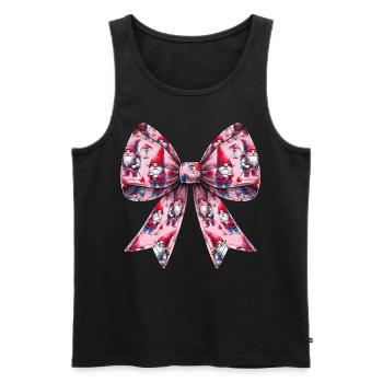 Coquette Bogen Gnom St. Patricks Day Kobold - Männer Premium Bio Tank Top - Schwarz - Vorne - Michal (187cm)