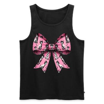 Coquettish Bow Faun Satyrs Goat Men Roman - Men's Premium Organic Tank Top - black - Front - AI Model Male 178 light (178cm)