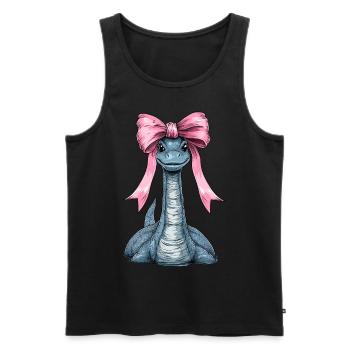 Kokettenbogen Loch Ness Monster Nessie - Männer Premium Bio Tank Top - Schwarz - Vorne - AI Model Male 178 light (178cm)