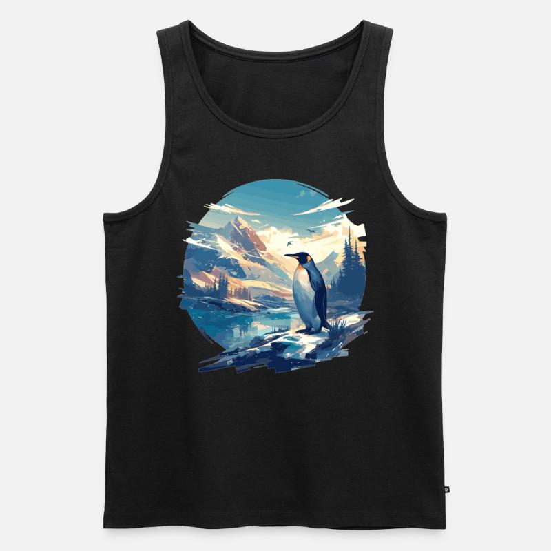 Penguins Penguin - Men's Premium Organic Tank Top - black