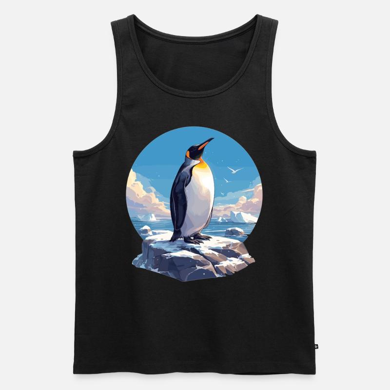 Pingouins Pingouin - Débardeur bio Premium Homme - noir