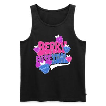 Bisexual LGBTQ Sarcastic Ally Humor Pride Month - Männer Premium Bio Tank Top - Schwarz - Vorne - AI Model Male 178 light (178cm)