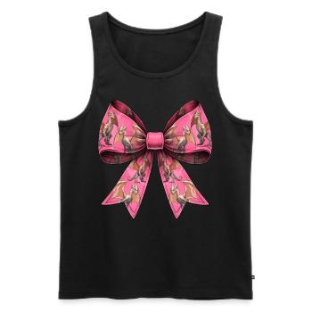 Coquettish Bow Van Meter Visitor Cryptid - Men's Premium Organic Tank Top - black - Front - AI Model Male 178 light (178cm)