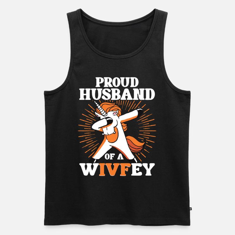 Unfruchtbarkeit Kinderwunsch - Männer Premium Bio Tank Top - Schwarz