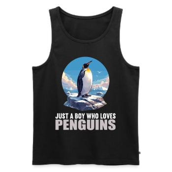 Pingouins Pingouin - Débardeur bio Premium Homme - noir - Devant - Michal (187cm)