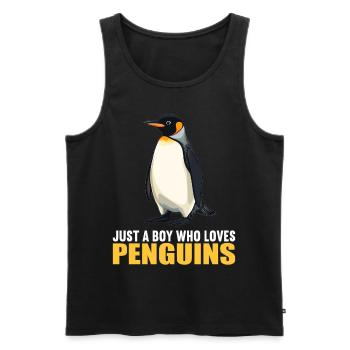 Pingouins Pingouin - Débardeur bio Premium Homme - noir - Devant - Michal (187cm)