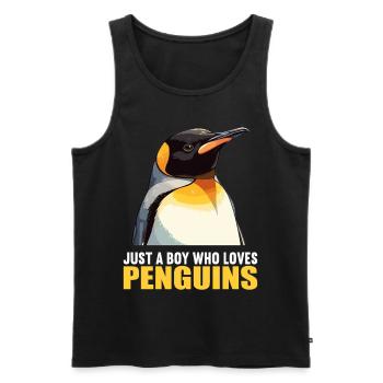 Pingouins Pingouin - Débardeur bio Premium Homme - noir - Devant - Michal (187cm)