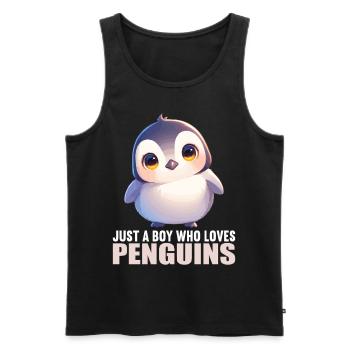 Pingouins Pingouin - Débardeur bio Premium Homme - noir - Devant - Michal (187cm)