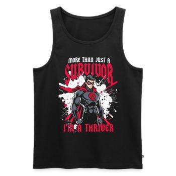 Schlaganfall Erholung More Than Just A Survivor - Männer Premium Bio Tank Top - Schwarz - Vorne - AI Model Male 178 light (178cm)