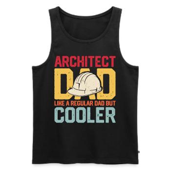 Architect - Men's Premium Organic Tank Top - black - Front - AI Model Male 178 light (178cm)