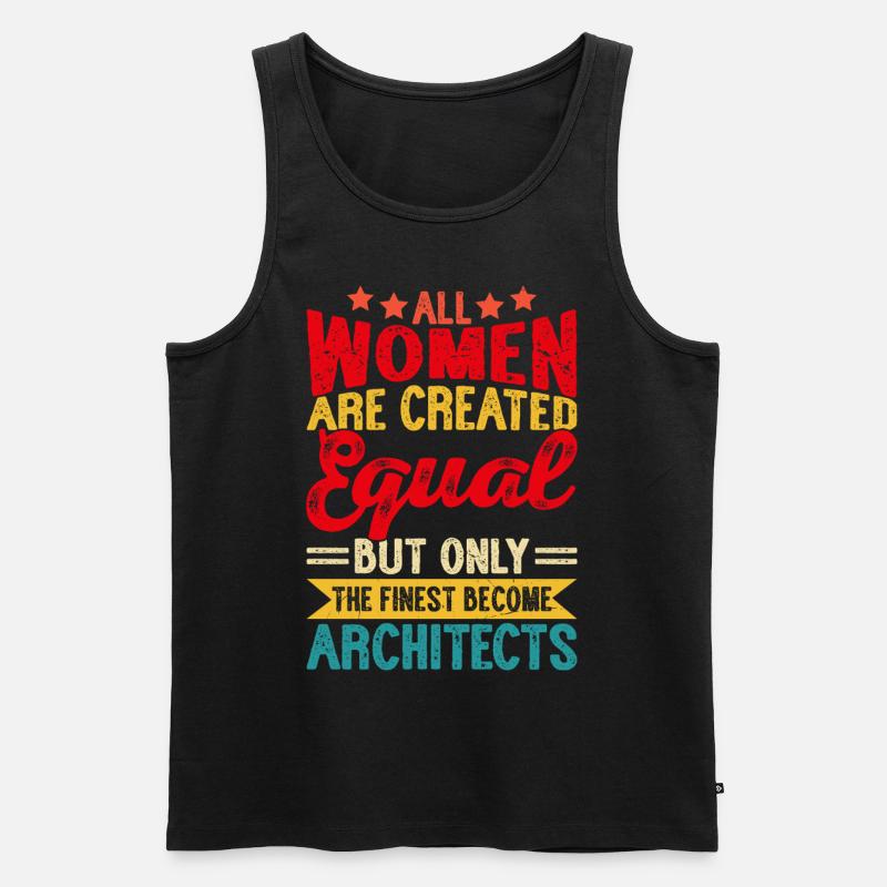 Architekt - Männer Premium Bio Tank Top - Schwarz