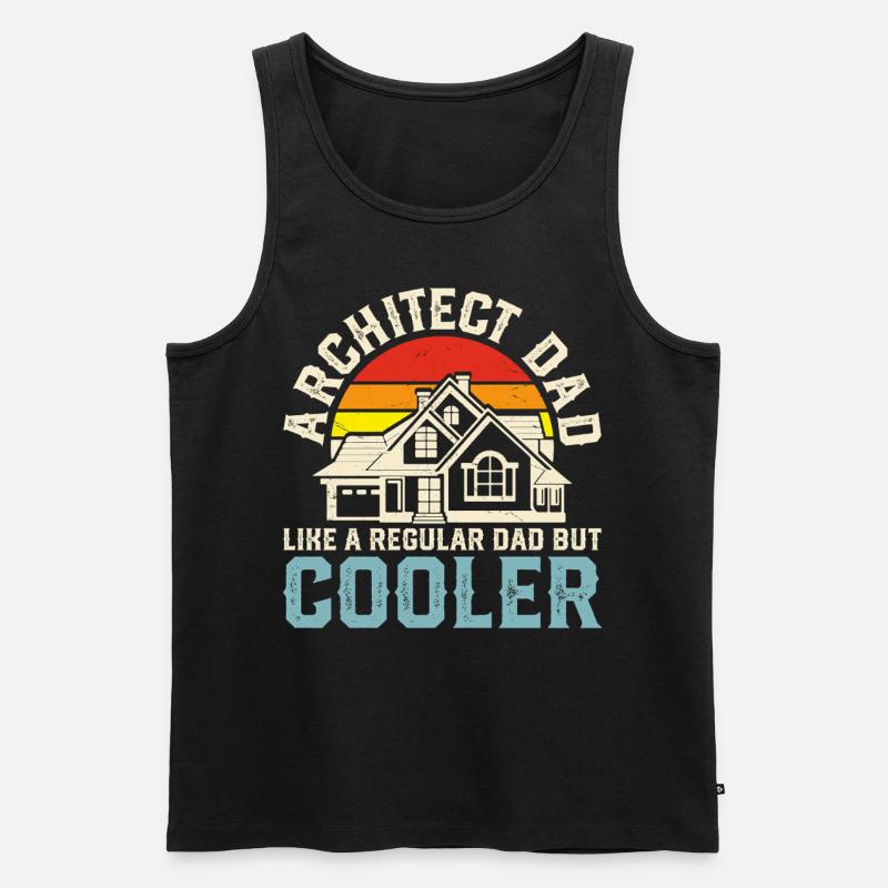 Architekt - Männer Premium Bio Tank Top - Schwarz