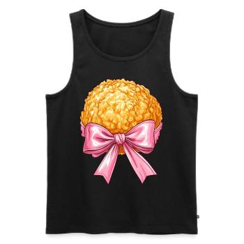 Nœud Coquet Poulet Nugget Nugget Nug Girl Maman - Débardeur bio Premium Homme - noir - Devant - Michal (187cm)