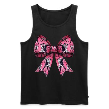 Coquettish Bow Salsa Danse Danse Modèle Fille - Débardeur bio Premium Homme - noir - Devant - Michal (187cm)