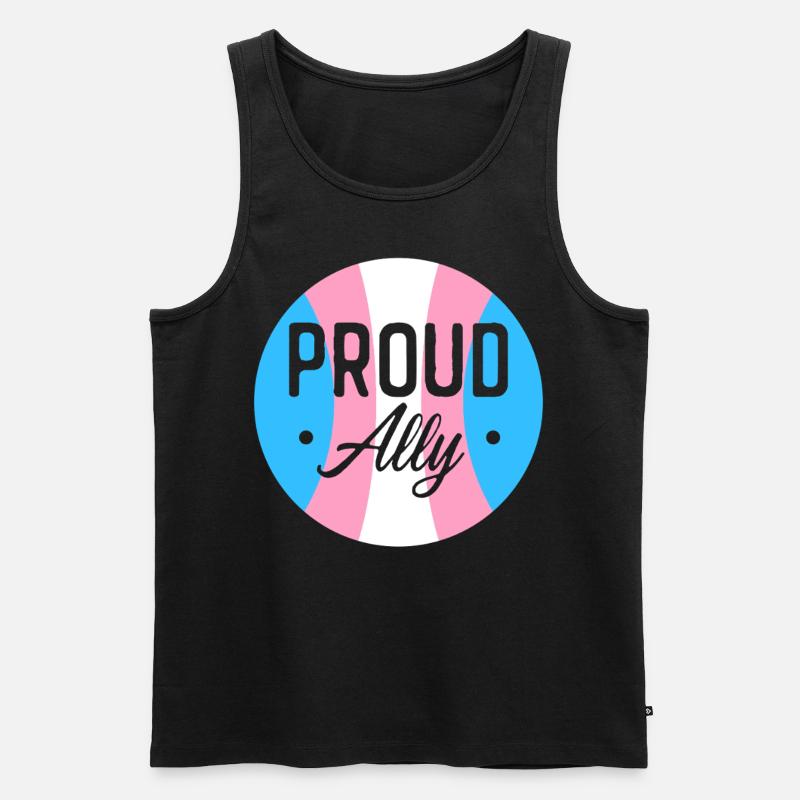 Transgender Trans LGBT Pride - Männer Premium Bio Tank Top - Schwarz