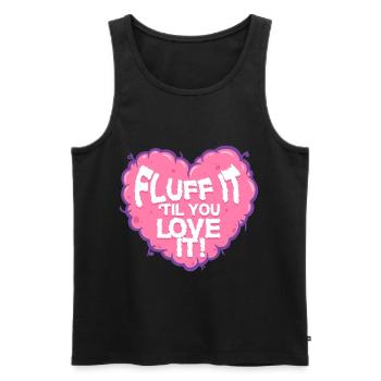 Polsterer Polsterin Fluff It Til You Love It - Männer Premium Bio Tank Top - Schwarz - Vorne - Michal (187cm)