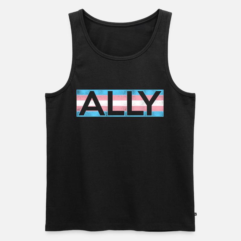 Transgender Trans LGBT Pride - Männer Premium Bio Tank Top - Schwarz