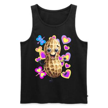Peanut Printemps Danse Dancing Peanuts Kids - Débardeur bio Premium Homme - noir - Devant - Michal (187cm)