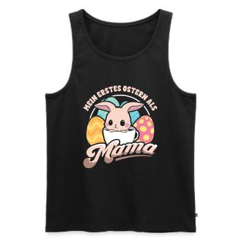 Mein Erstes Ostern Als Mama - Männer Premium Bio Tank Top - Schwarz - Vorne - Michal (187cm)