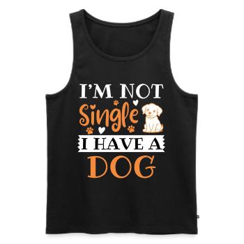Hundehalter Lustiger Hunde Spruch - Männer Premium Bio Tank Top - Schwarz - Vorne - Michal (187cm)