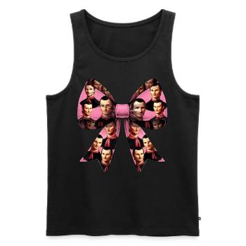 Kokette Schleife Machiavelli Der Prinz - Männer Premium Bio Tank Top - Schwarz - Vorne - AI Model Male 178 light (178cm)