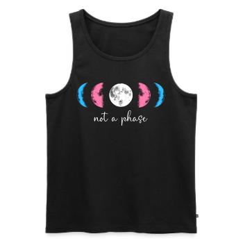 Transgender Trans LGBT Pride - Männer Premium Bio Tank Top - Schwarz - Vorne - Michal (187cm)