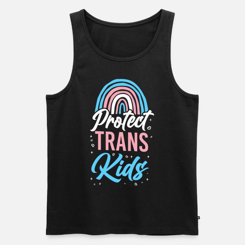 Transgender Trans LGBT Pride - Männer Premium Bio Tank Top - Schwarz