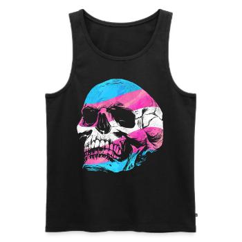 Fierté LGBT transgenre - Débardeur bio Premium Homme - noir - Devant - Michal (187cm)