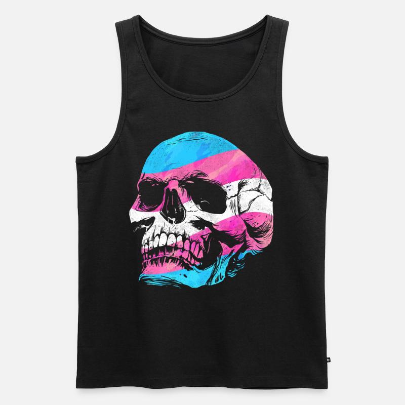 Transgender Trans LGBT Pride - Männer Premium Bio Tank Top - Schwarz