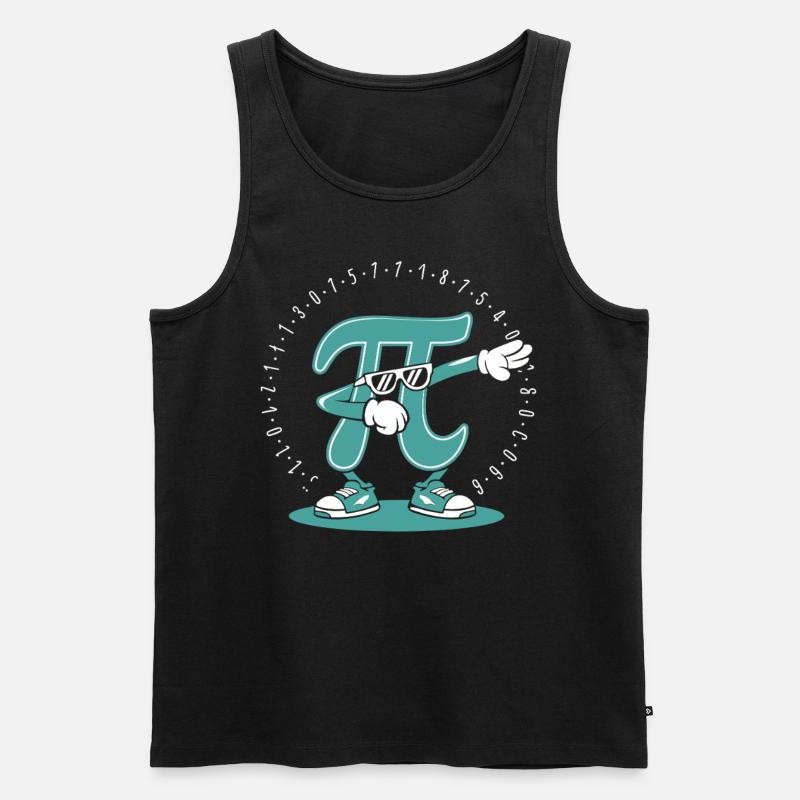 Pi Mathe - Männer Premium Bio Tank Top - Schwarz