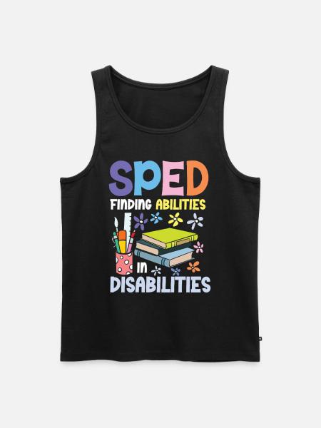 Special Education: Abilities in Disabilities - Men's Premium Organic Tank Top - black