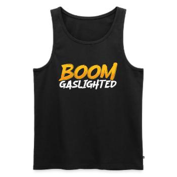 Gaslighting Gaslighter - Männer Premium Bio Tank Top - Schwarz - Vorne - AI Model Male 178 light (178cm)