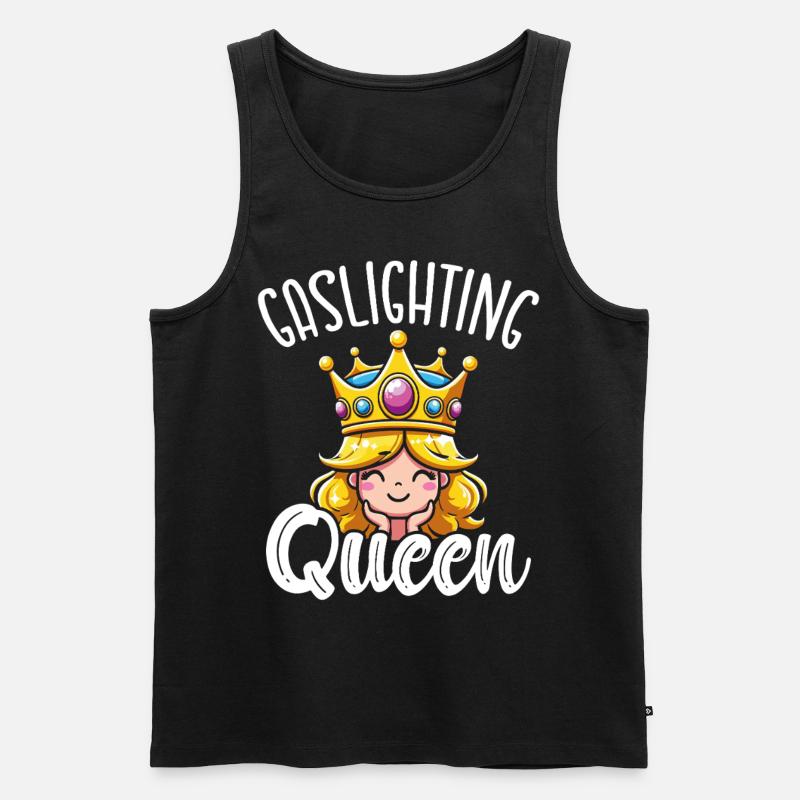 Gaslighting Gaslighter - Männer Premium Bio Tank Top - Schwarz