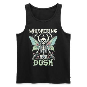 Fairycore Fee Gotisch Whispering Dusk - Männer Premium Bio Tank Top - Schwarz - Vorne - AI Model Male 178 light (178cm)