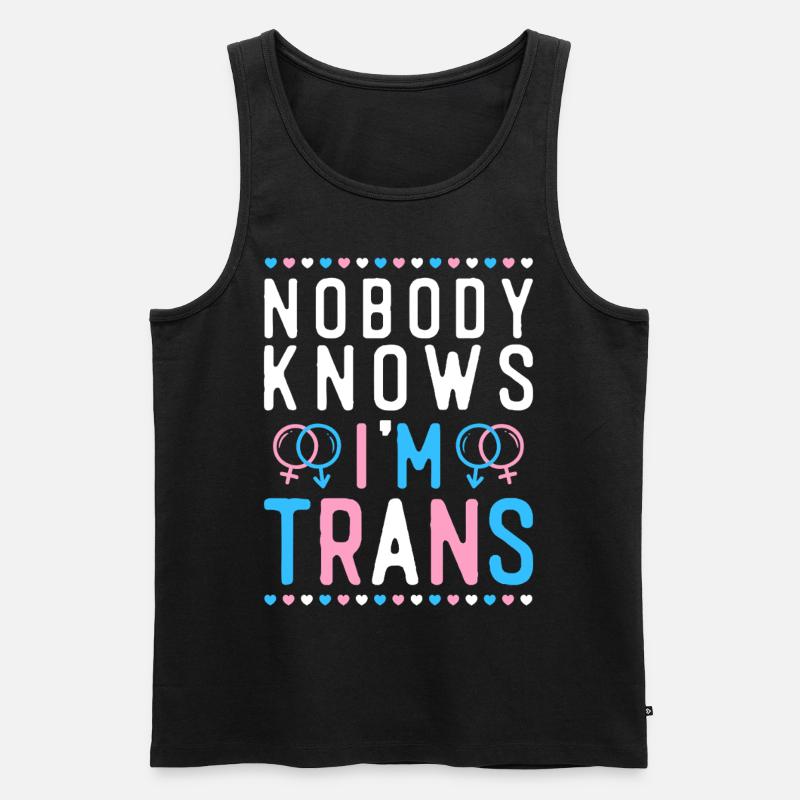 Transgender Trans LGBT Pride - Männer Premium Bio Tank Top - Schwarz