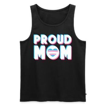 Fierté LGBT transgenre - Débardeur bio Premium Homme - noir - Devant - Michal (187cm)